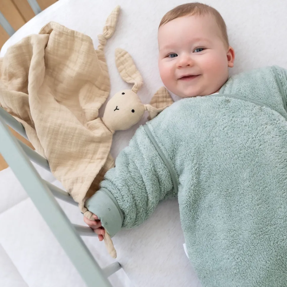 Doudou lange lapin beige clair