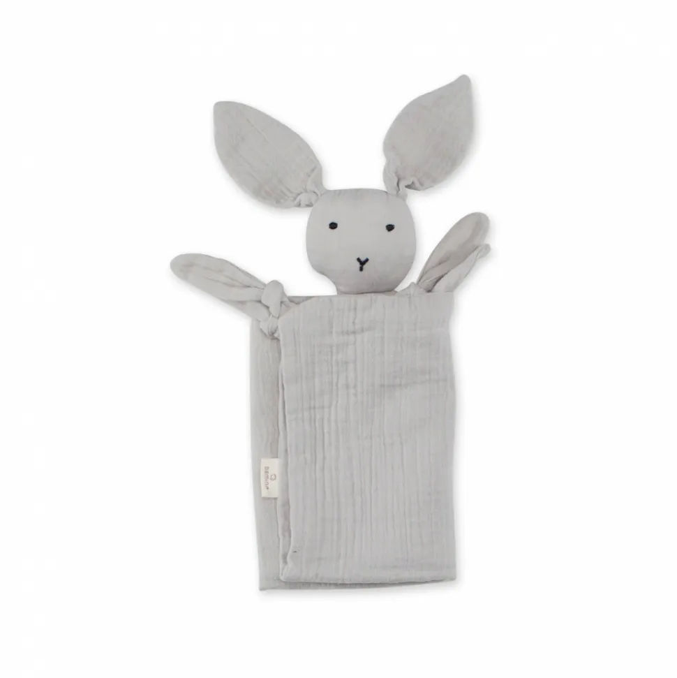 Doudou lange lapin gris plum