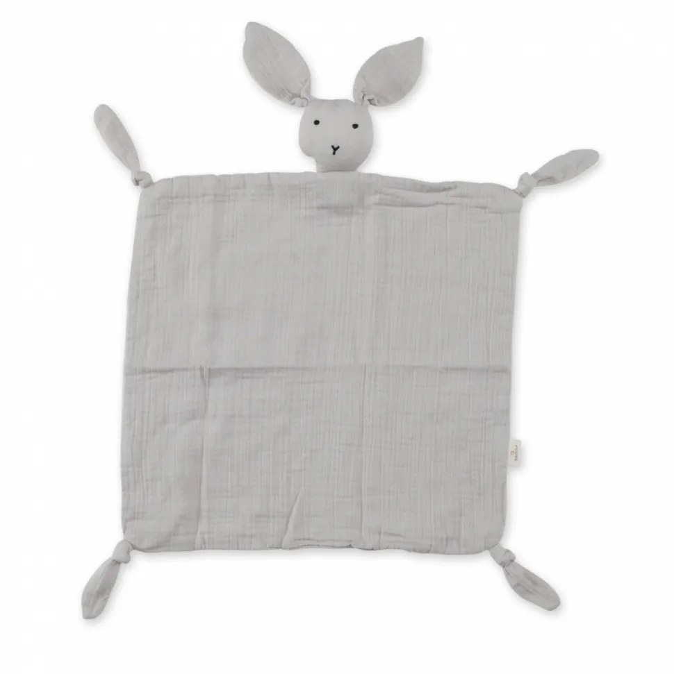 Doudou lange lapin gris plum