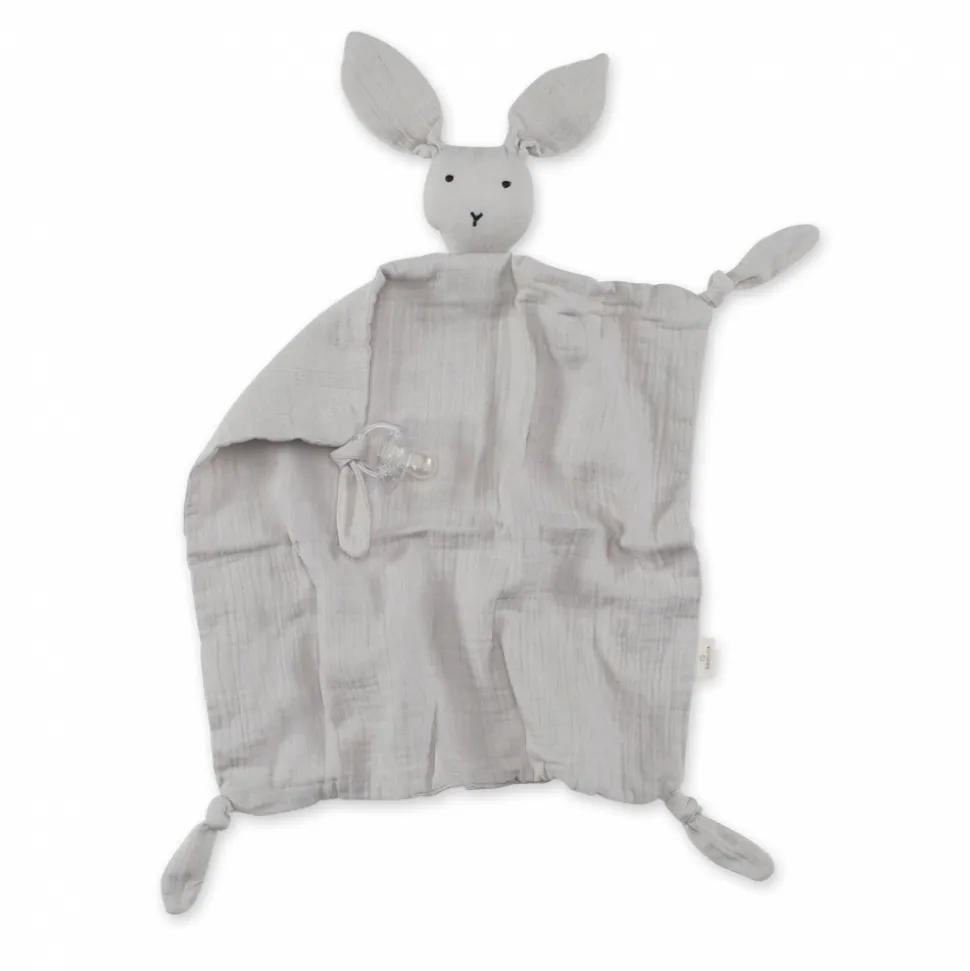 Doudou lange lapin gris plum