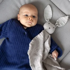 Doudou lange lapin gris plum