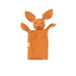 Doudou lange lapin orange