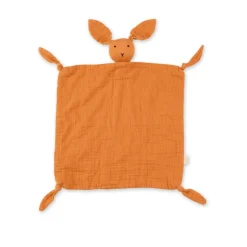 Doudou lange lapin orange
