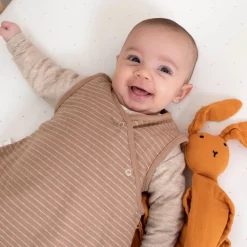 Doudou lange lapin orange