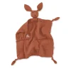 Doudou lange lapin terracotta