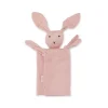 Doudou lange lapin vieux rose