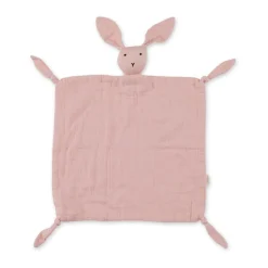Doudou lange lapin vieux rose