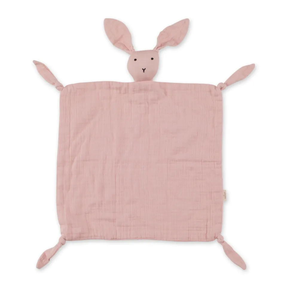 Doudou lange lapin vieux rose