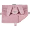 Doudou lapidou phosphorescent glow avec motif imprimé vieux rose 27 cm