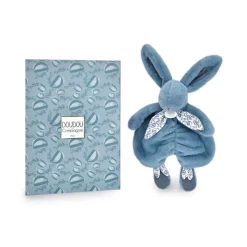 Doudou lapin bleu lapin doudou 29 cm