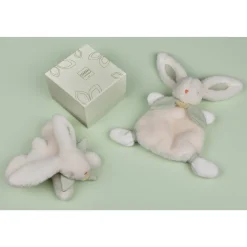 Doudou lapin bonbon 25 cm sauge