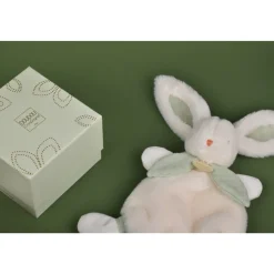 Doudou lapin bonbon 25 cm sauge