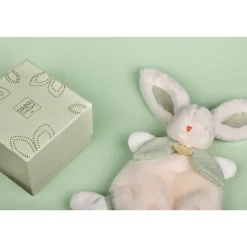 Doudou lapin bonbon 25 cm sauge