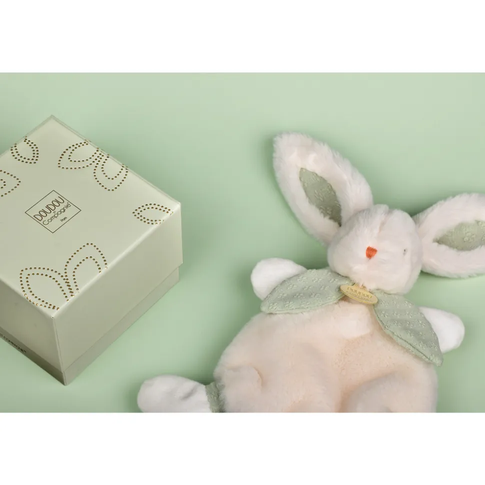 Doudou lapin bonbon 25 cm sauge