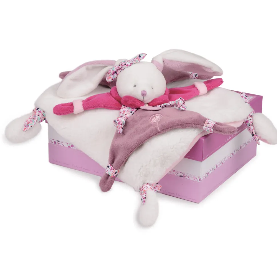 Doudou lapin cerise
