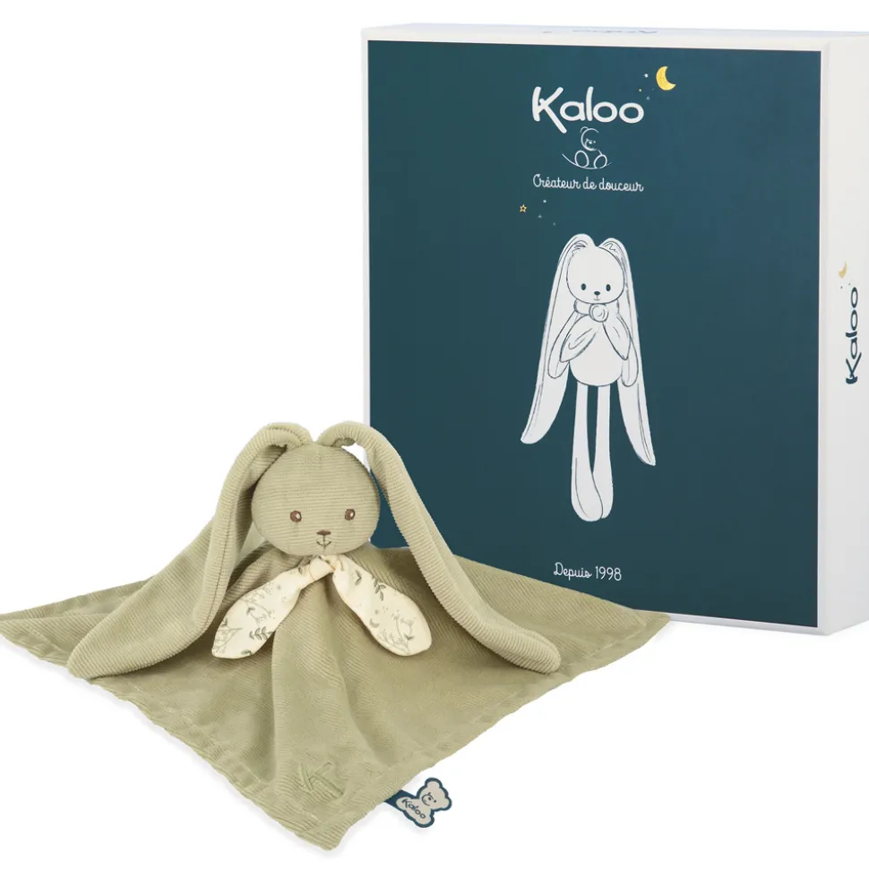 Doudou lapin lapinoo vert