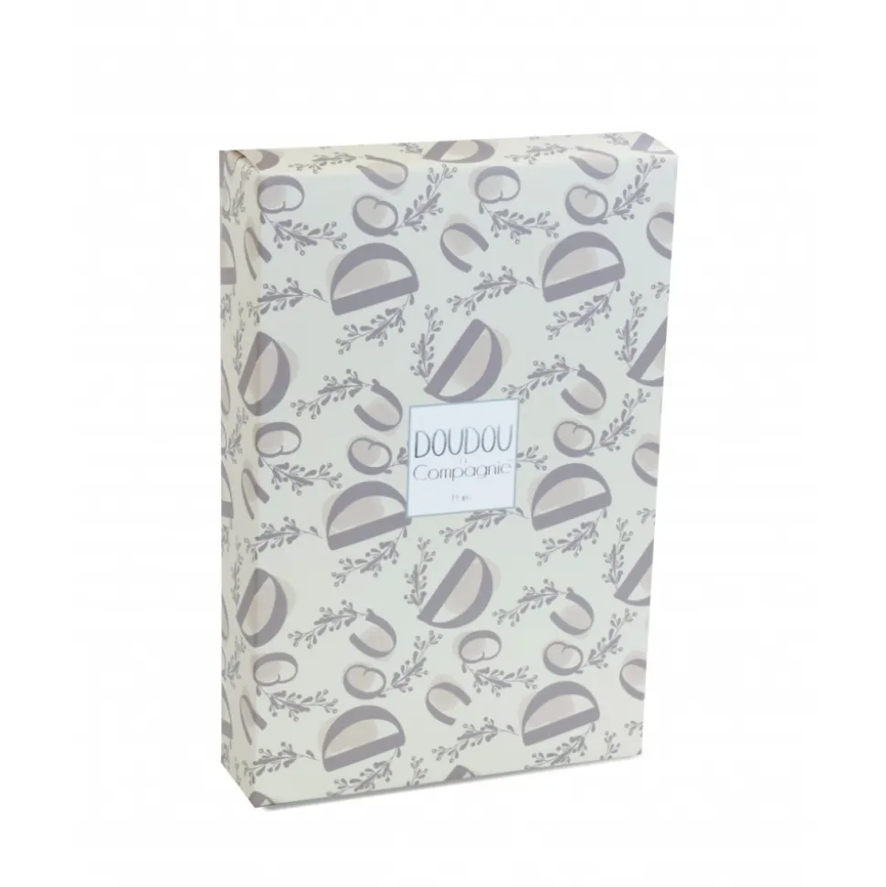 Doudou lapin mouchoir 10 cm beige
