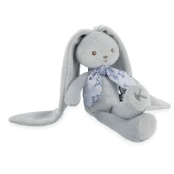 Doudou lapinoo 25 cm bleu