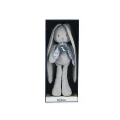 Doudou lapinoo 25 cm bleu