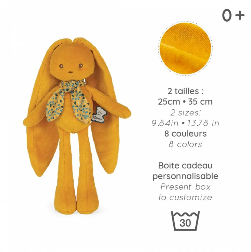 Doudou lapinoo 25 cm ocre