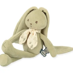 Doudou lapinoo 25 cm vert