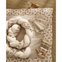 Doudou lapin petit coeur fausse fourrure angora secret cottage