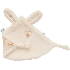 Doudou lapin petit coeur fausse fourrure angora jardin enchanté