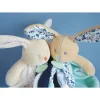 Doudou lapin poupi marine