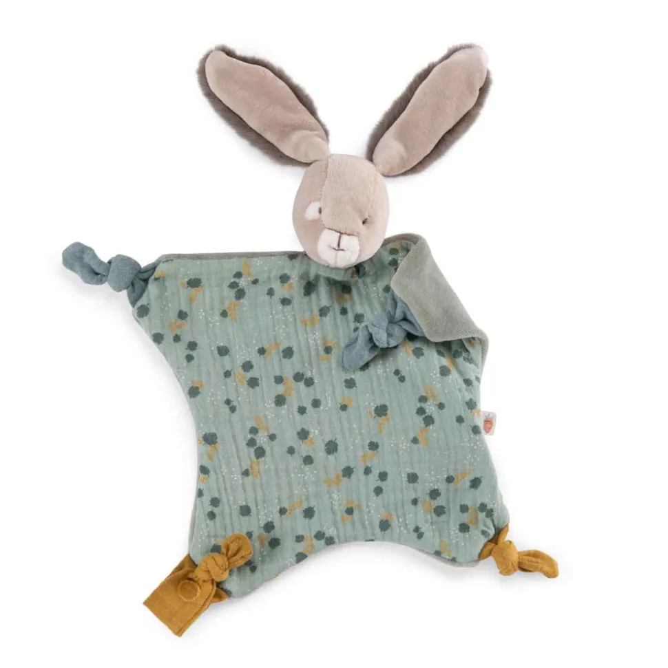 Doudou lapin trois petits lapins - sauge