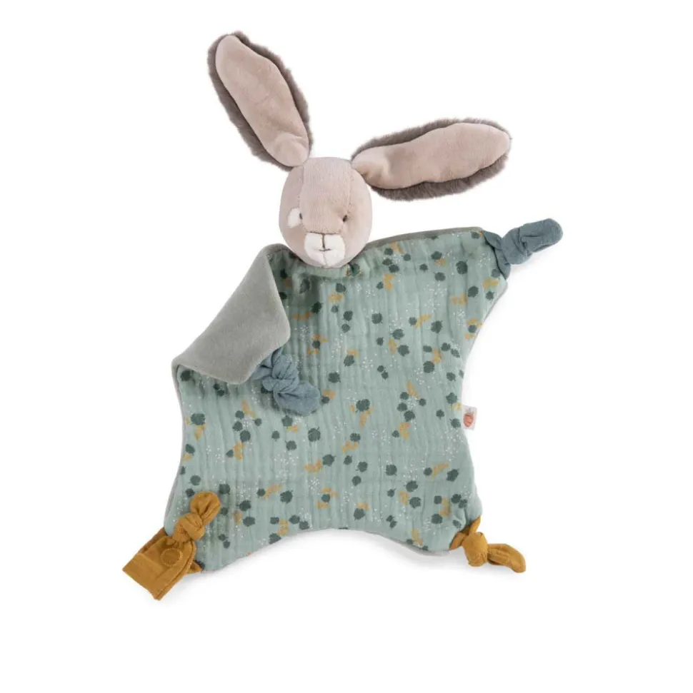 Doudou lapin trois petits lapins - sauge