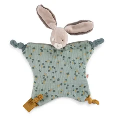 Doudou lapin trois petits lapins - sauge