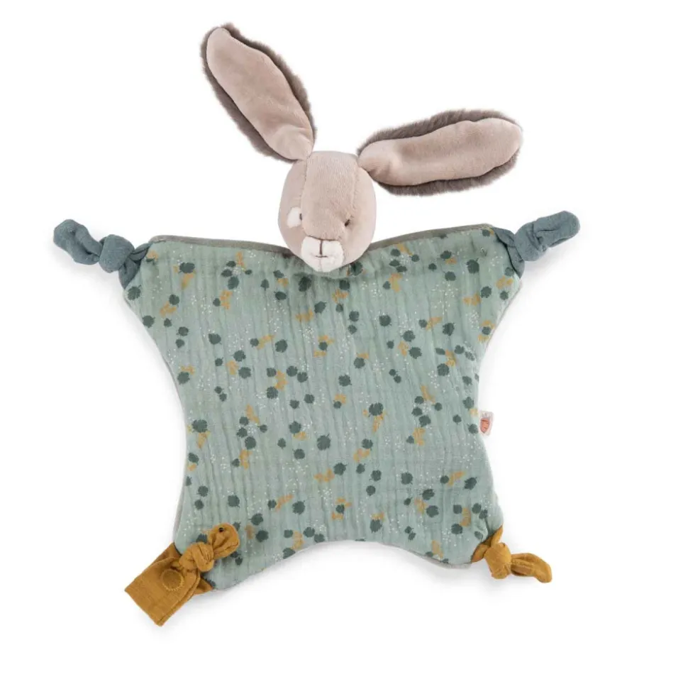 Doudou lapin trois petits lapins - sauge