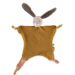 Doudou lapin trois petits lapins - ocre