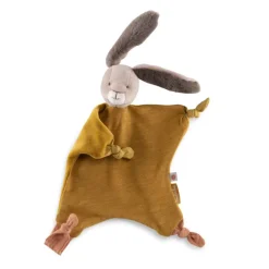 Doudou lapin trois petits lapins - ocre