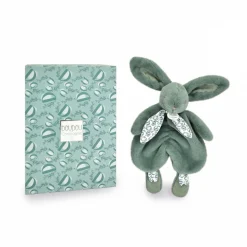 Doudou lapin vert sauge lapin doudou 29 cm