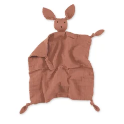 Doudou lapin 40x40 cm moka