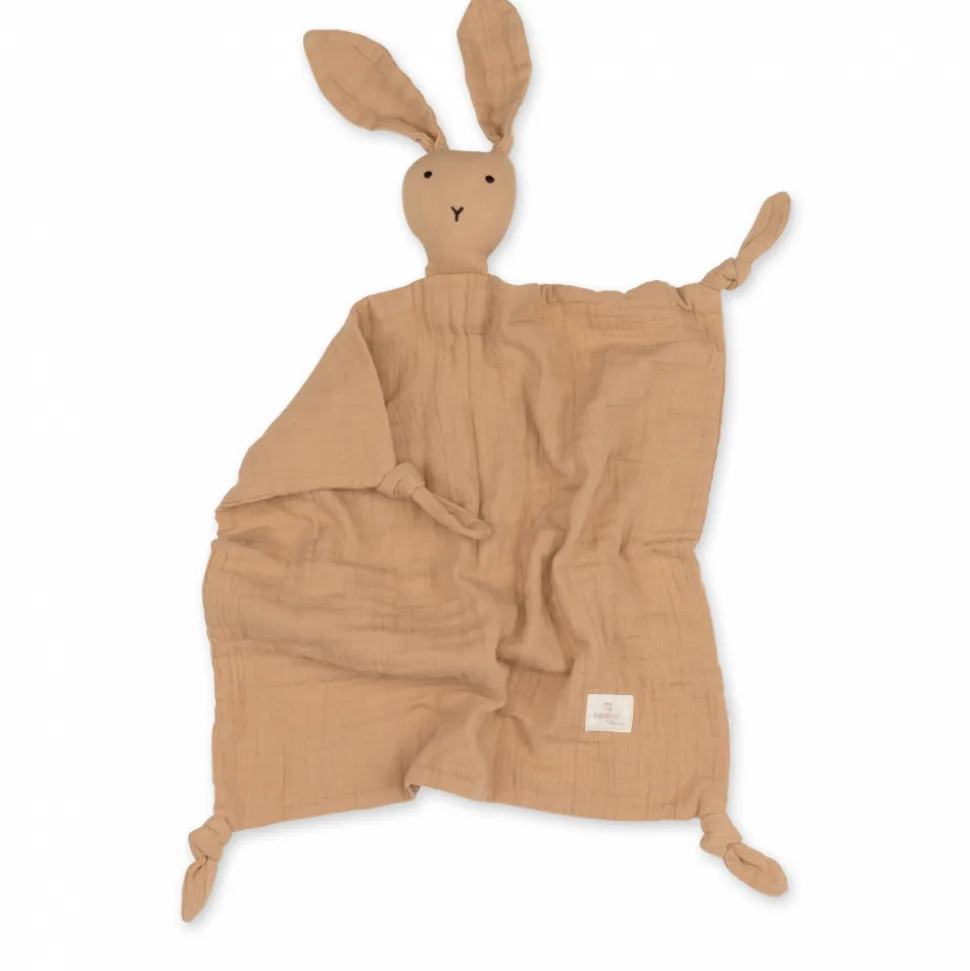 Doudou lapin 40x40 cm naturel