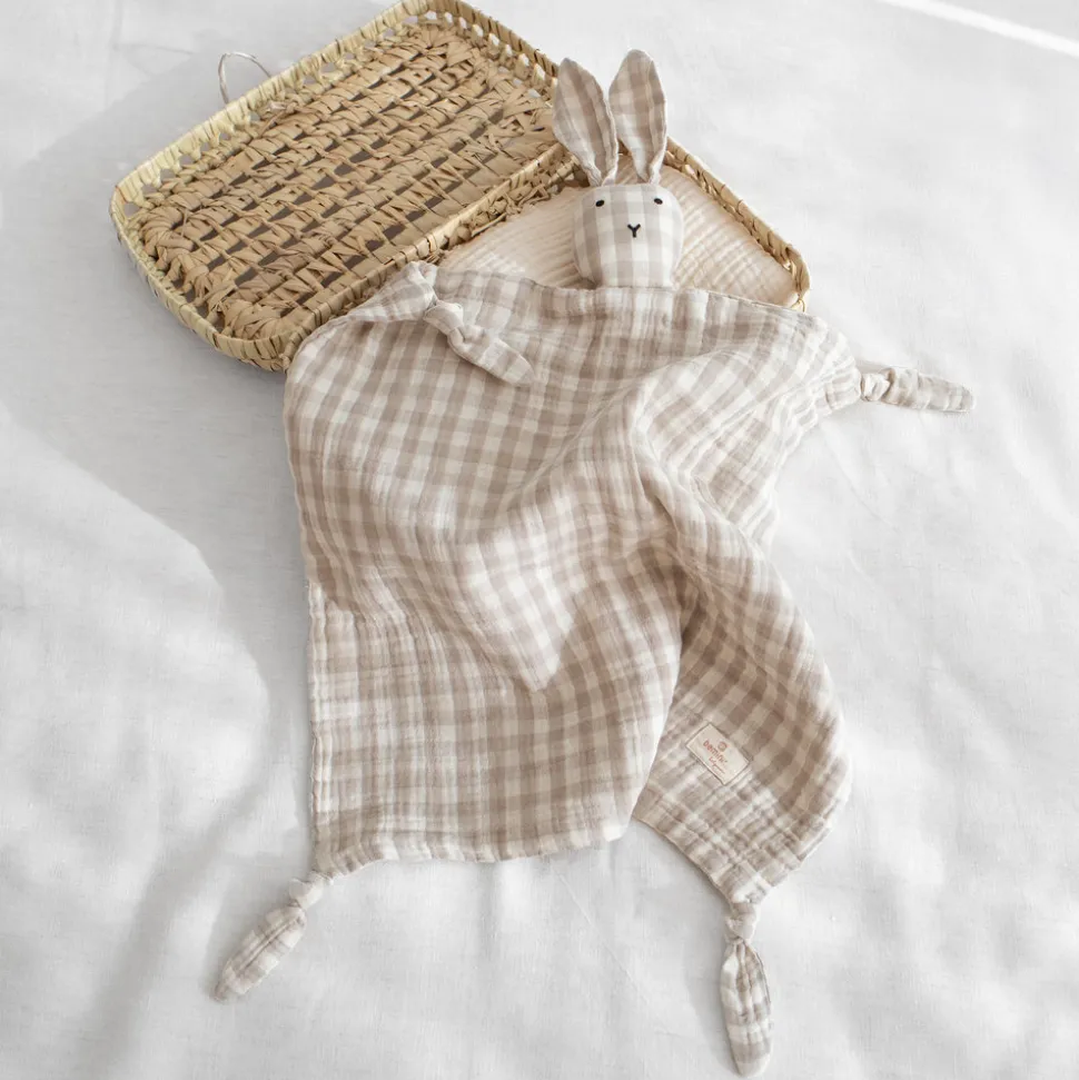 Doudou lapin 40x40 cm sésame