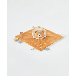 Doudou marionnette babou en veloudoux caramel