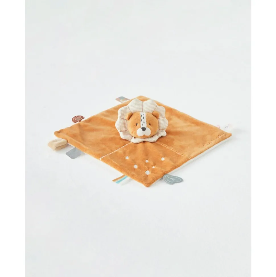 Doudou marionnette babou en veloudoux caramel