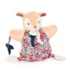 Doudou marionnette boh'aime faon 25 cm