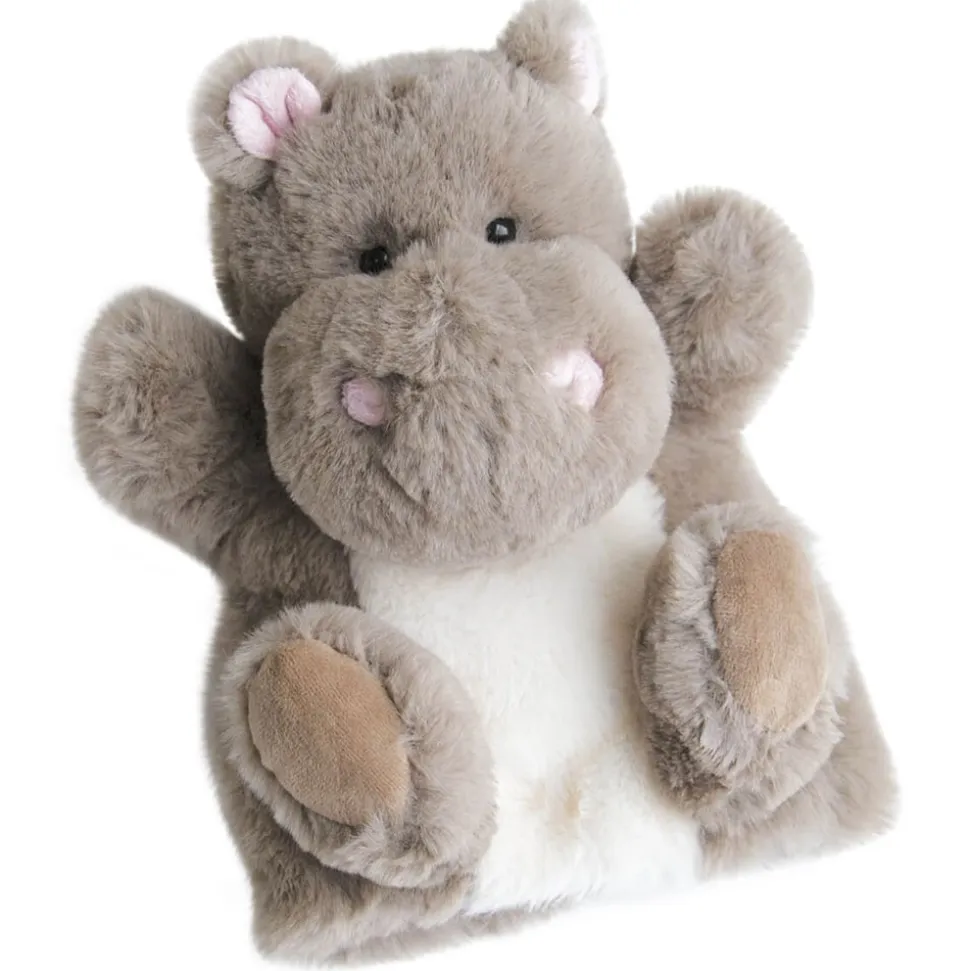 Doudou marionnette hippo 25 cm