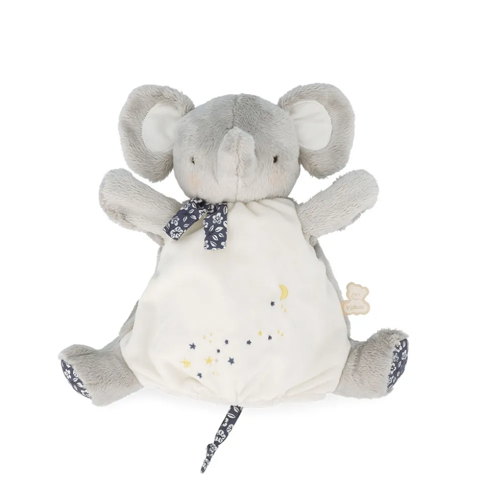 Doudou marionnette petit eléphant 24 cm