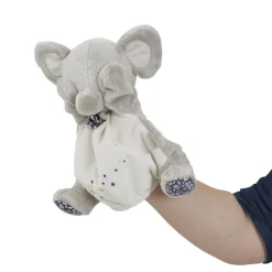 Doudou marionnette petit eléphant 24 cm