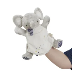 Doudou marionnette petit eléphant 24 cm