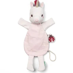 Doudou marionnette phosphorescente lena la licorne