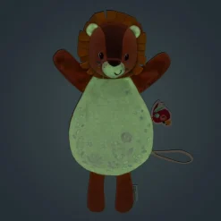Doudou marionnette phosphorescente jack le lion