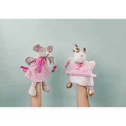 Doudou marionnette souris pearly