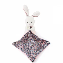 Doudou mouchoir boh'aime lapin rose