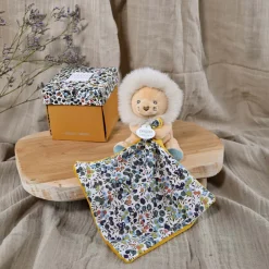 Doudou mouchoir boh'aime lion